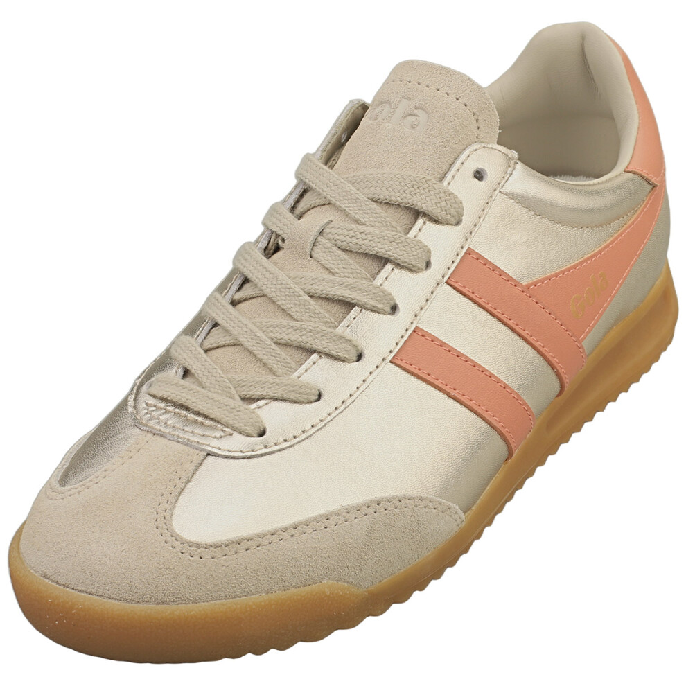 Gola Torpedo Glimmer Womens Fashion Trainers in Gold Terracotta - 4 UK