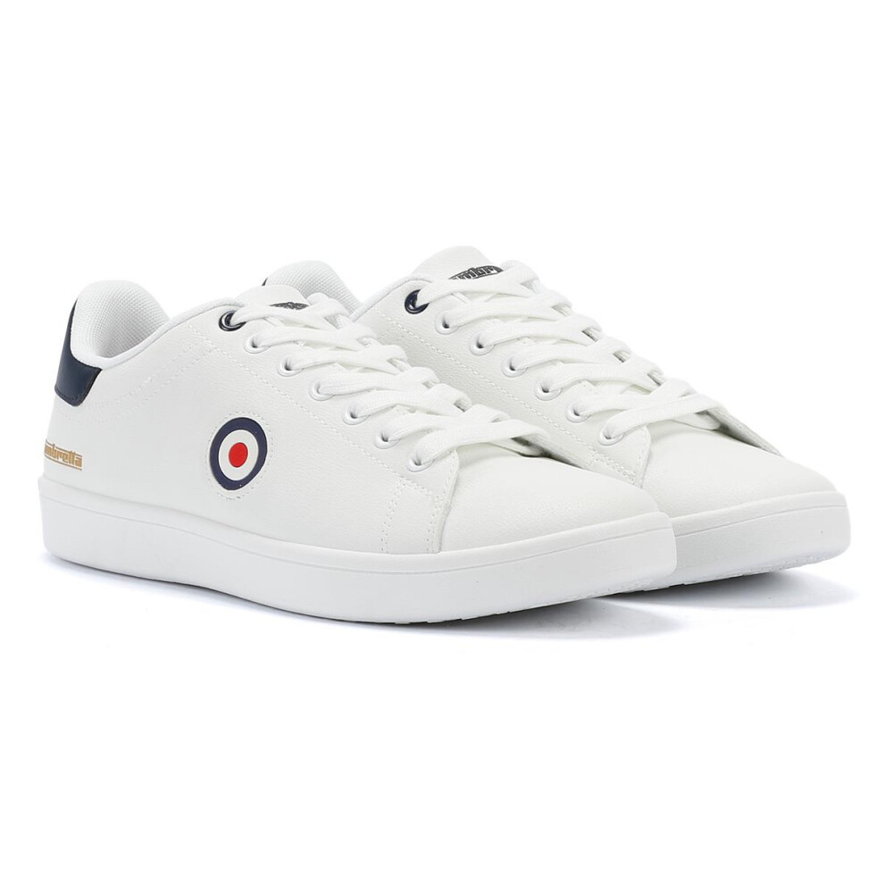 (White, 12 (Adults')) Lambretta Pinball 2 Men's White Trainers