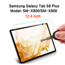 (S8 Plus (12,4 inch)) Schermbeschermer Samsung Galaxy Tab S7 Plus /Tab S7 FE 5G /Tab S8 Plus 2022 (12,4