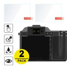 (x2D 100C) 2x gehard glazen schermbeschermer met bovenste film voor Hasselblad X2D 100C systeemcamera