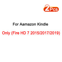(2P HD 7 2019) 2 Stück HD Scratch Anti Scratch Displayschutzfolie aus gehärtetem Glas für Amazon Kindle Fire HD