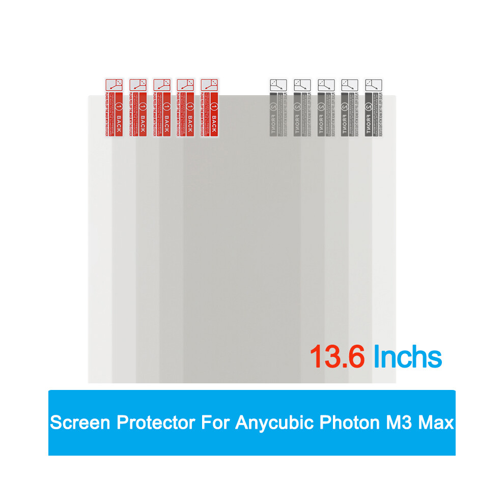(5 stuks) 13,6 inch schermbeschermer voor Anycubic Photon M3 Max 3D-printer Schermbeschermer LCD-scherm