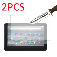 (Glas 2 Stück) Für alle neuen Fire 7 2022 Release 12. Generation 7 Zoll Displayschutzfolie aus gehärtetem Glas