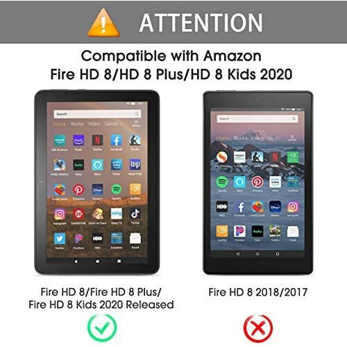 (Fire 10 2017 7th generation) 2 pcs tablet tempered glass screen protector for Amazon fire HD 8 10th 2