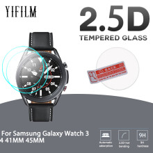 (Galaxy Watch 3 45 mm) 2 piezas de vidrio templado premium 9H para Samsung Galaxy Watch 3 4 Watch3 41 mm 45 mm