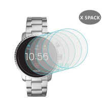 (Para Fossil Q Founder) 5 piezas de vidrio templado para Fossil Q Explorist HR Protector de pantalla Fossil Q