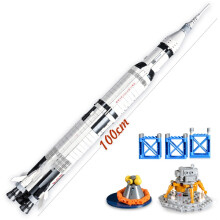 -10011Apollo Saturn V 92176 Rakennuspalikat Avaruusraketti Idea Sarja Tiilet Opetuslelut Lapsille Syntymäpäivä