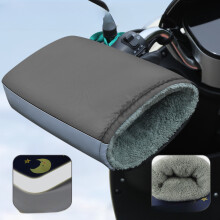(Legergroen) Universele wintermotorhandschoenen Stuurmuffins Reflecterende tape Warm stuur