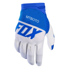 (L Blau --- Weiß) Radfahren Mtboto Fox Motocross Handschuhe Männer Fahrer Off Road MX MTB Berg Guantes Downhill