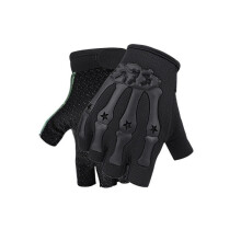 (One code black) Tactical Riding Fingerless Gloves Non-slip Half Finger Gloves For Motorcycling