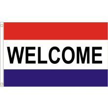 (Welcome) POS Advertising Business Polyester Flag