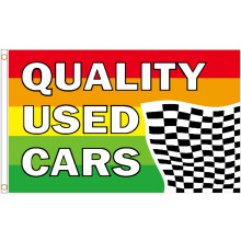 (Quality Used Cars) POS Advertising Business Polyester Flag