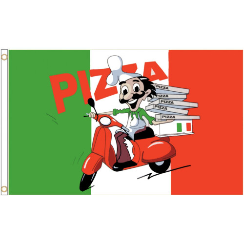 (Pizza Delivery) POS Advertising Business Polyester Flag