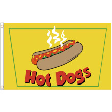 (Hot Dogs) POS Advertising Business Polyester Flag
