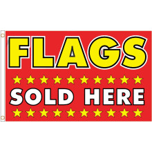 (Flags Sold Here) POS Advertising Business Polyester Flag