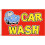 (Car Wash) POS Advertising Business Polyester Flag 1