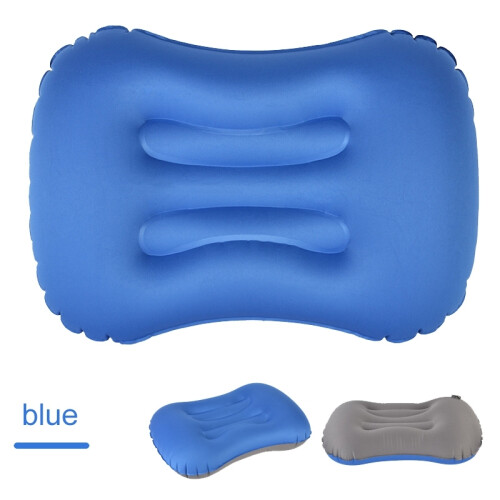 Cuscini da viaggio gonfiabili (blu) Cuscini da viaggio, cuscini da viaggio portatili, leggeri e compatti