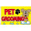 (Pet Grooming) POS Advertising Business Polyester Flag 1