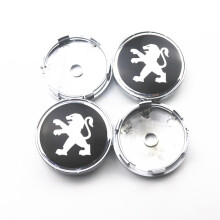 (Für Peugeot) 4 Stück 60 mm Auto-Radnabenaufkleber, Felgenmittelkappe, Emblem-Abzeichen-Aufkleber für Peugeot