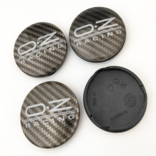 (4x62 Schwarz Carbon) 4 Stück 62 mm Auto-Radkappen für Oz Racing M595 O.z Alufelgen-Radkappe