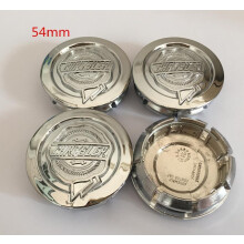 (54 mm silberne Kappe) 4 Stück Chrysler 300c Auto-ID-Radnabenkappen Abzeichenabdeckungen Radaufkleber Auto
