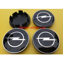 (65 mm schwarze Kappe) 4 Stück Opel 56 mm 59 mm 60 mm Auto-Radmitte-Abdeckung Radkappe Harzabzeichen Astra Mokka