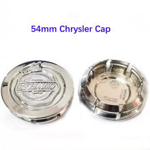 (4 Stück 54 mm Kappe) 4 Stück schwarz silber gold Chrysler 300c Radnabenkappe Reifenabdeckung Logo-Abzeichen