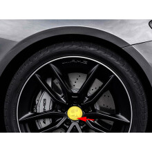 (75mm Velg StickerPGS Volledig Goud) 4 stuks 3D Auto-embleem Wielnaafdop Velgreparatie Creatieve Badge