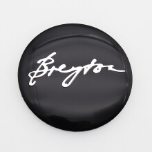 (56mm zwarte dopBreyton) 4 stuks Breyton Logo Auto Wiel Center Naafdop Velg Montage Mark Stofdichte Hoezen