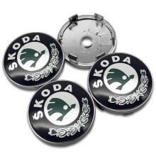 (60 mm grün) 4 Stück Auto Radnabenaufkleber, Felgendeckel ID Aufkleber Zubehör Skoda Rapid Octavia