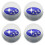 (56 mm argento) 4 pezzi coprimozzo ... 1