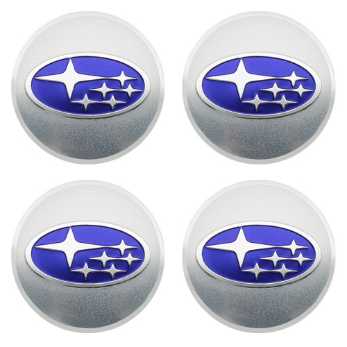 (56 mm argento) 4 pezzi coprimozzo ...