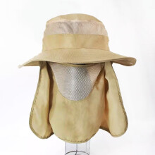 (58/59MZ1439khaki)Men's and Men's Detachable Big Brim Safety Visors Bucket Hat Sunscreen Fisherman Hats