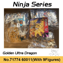 (Drago d'oro) Nuova serie Ninja Lloyd Drago Dorato Ultra Blocchi da costruzione Drago Mech a Quadrupla Testa