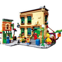 -99908 Compatibile con 21324 City Street View Sesame Street Building Blocks 123 Movie House Bricks Toys