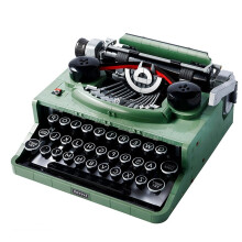 -23009Neu 2078 stücke Retro Schreibmaschine Bausteine Tastatur 21327 Set Spielzeug Ziegel Schreibmaschine Für