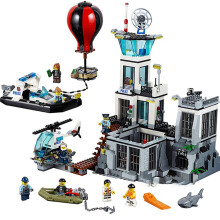-82315 846 stücke Neue Stadt Polizei Serie Gefängnis Insel 60130 Bausteine Kompatibel Ziegel