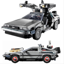 (63006-1872 stuks) Back to the Future DeLoreaned racewagen DMC 12 Time Machine 10300 Creative Expert Brick