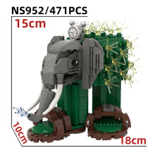 (4) Stick Figure Building Blocks Toy Small Plastic Bricks Creative Assembly Model for Kids Age 7-14