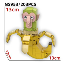 (5) Stick Figure Building Blocks Toy Small Plastic Bricks Creative Assembly Model for Kids Age 7-14