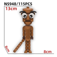 (1) Stick Figure Building Blocks Toy Small Plastic Bricks Creative Assembly Model for Kids Age 7-14