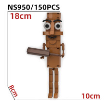 (3) Stick Figure Building Blocks Toy Small Plastic Bricks Creative Assembly Model for Kids Age 7-14