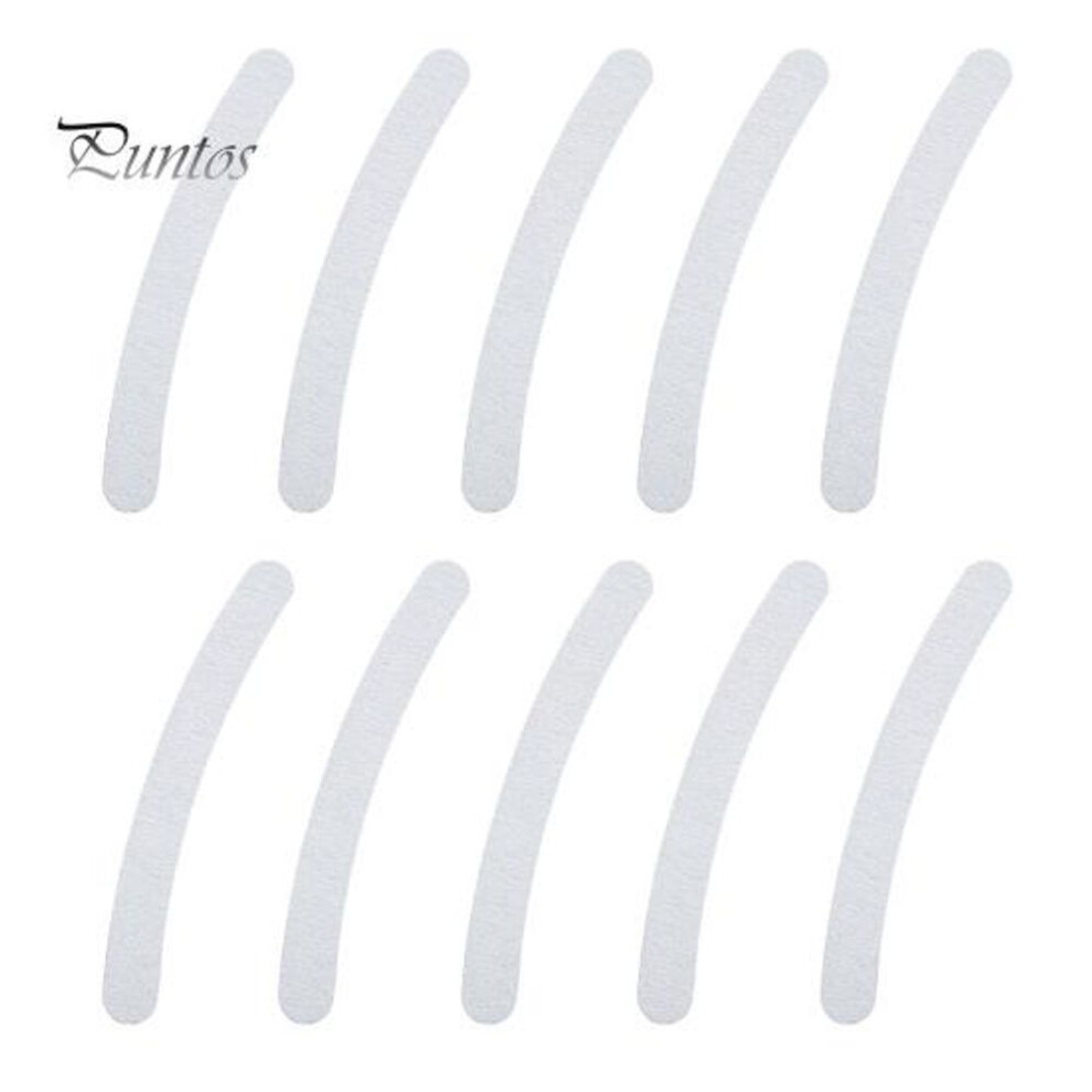 (as the picture, E) 10Pcs Nail File EVA Emery Board Material Double Sided 100/180 Grit Nail File Acrylic Dip Gel Nails Washable Manicure Tool