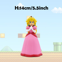(Senza scatola - Principessa Peach) Super Mario Action Figure Bowser Principessa Peach Anime Game All Star Collection