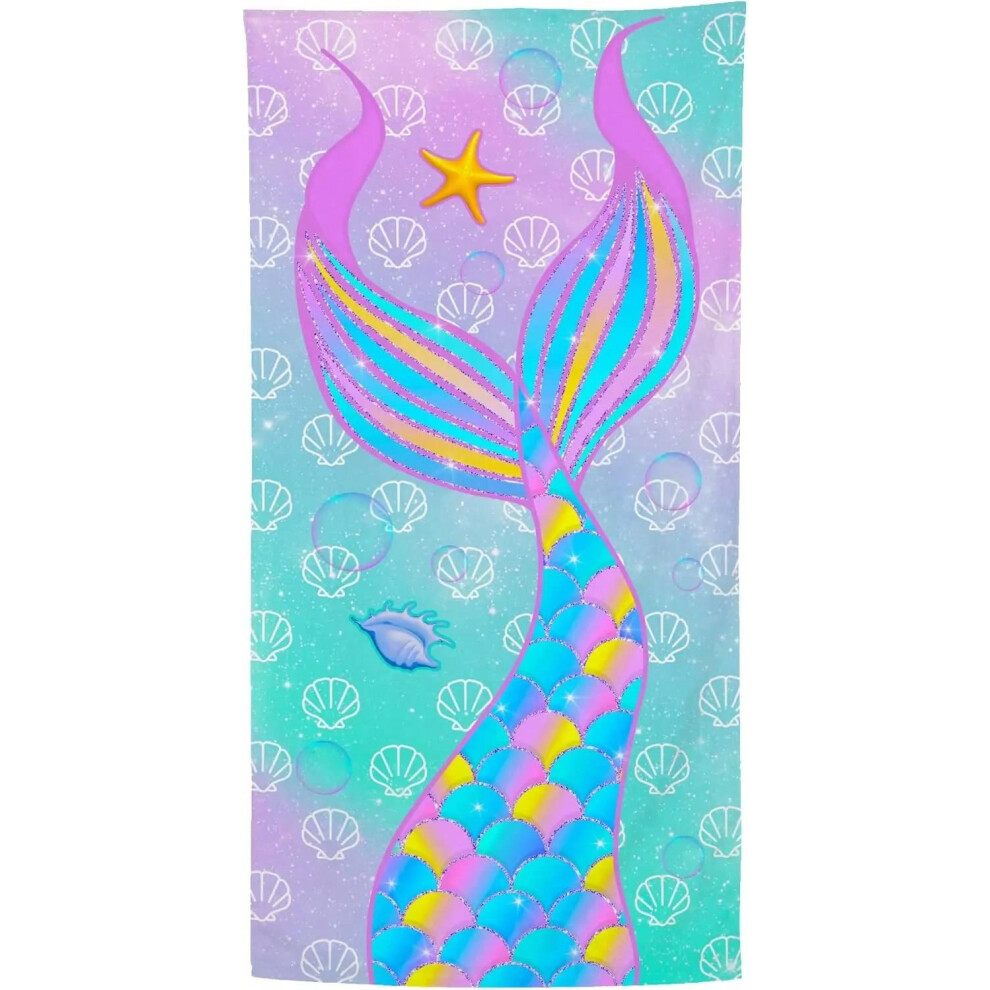 (DT250603100063, 150X200cm(59x78in)) "Giraffe Bonsai Beach Towel - Teal/Pink Mandala Microfiber, Quick-Dry Sand-Free for Yoga, Travel & Kids,  Funny G-image-OPC-PHCDVHD-NEW