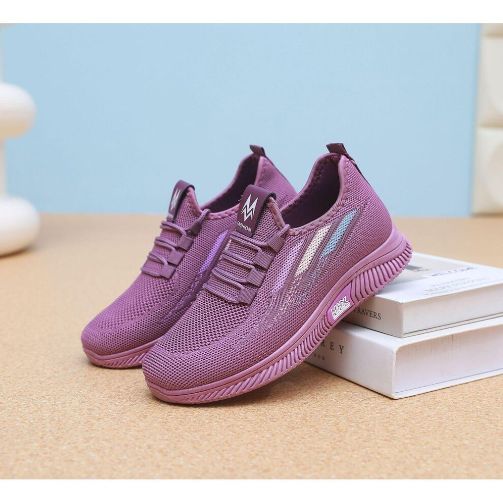 (purple, 40) Women's Soft Sole Breathable Casual Sports Mesh Running Shoes