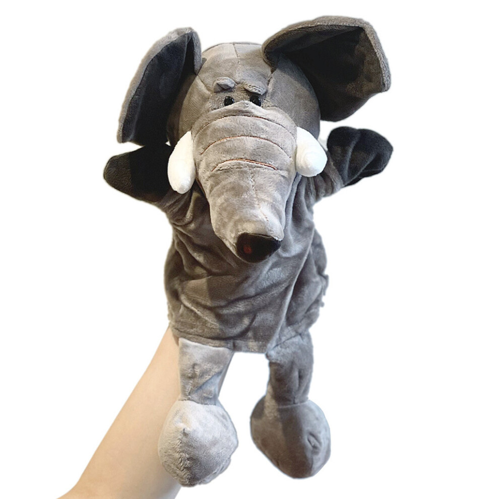 (Elephant) Cows Ducks Pigs Frogs Mouth Opening Ventriloquis Puppet Toys Hand Gift Plush Kid