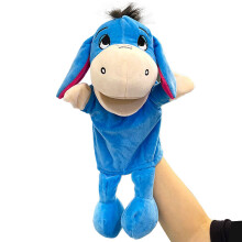 (Little Donkey) Cows Ducks Pigs Frogs Mouth Opening Ventriloquis Puppet Toys Hand Gift Plush Kid