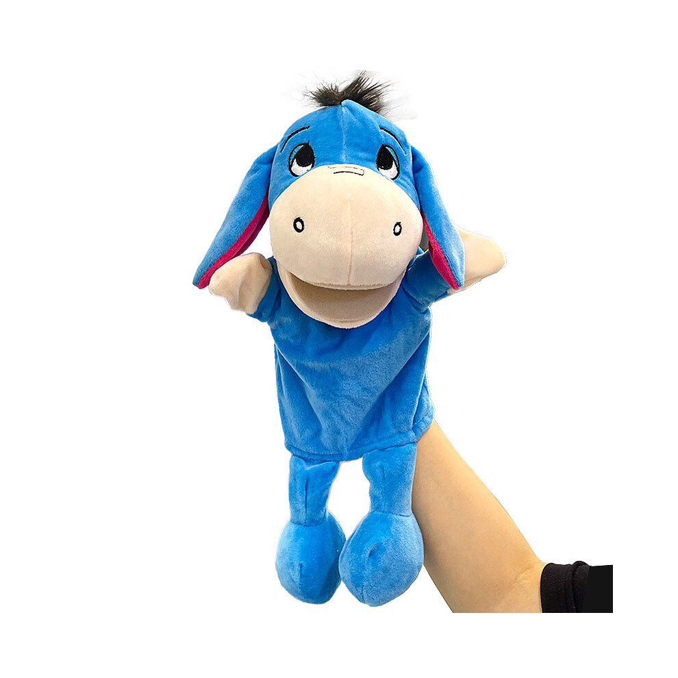 (Little Donkey) Cows Ducks Pigs Frogs Mouth Opening Ventriloquis Puppet Toys Hand Gift Plush Kid