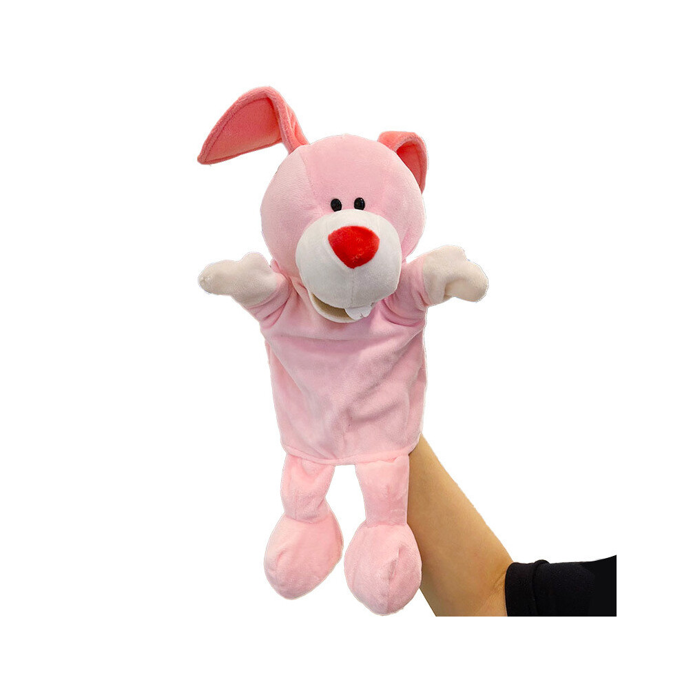 (Bunny) Cows Ducks Pigs Frogs Mouth Opening Ventriloquis Puppet Toys Hand Gift Plush Kid